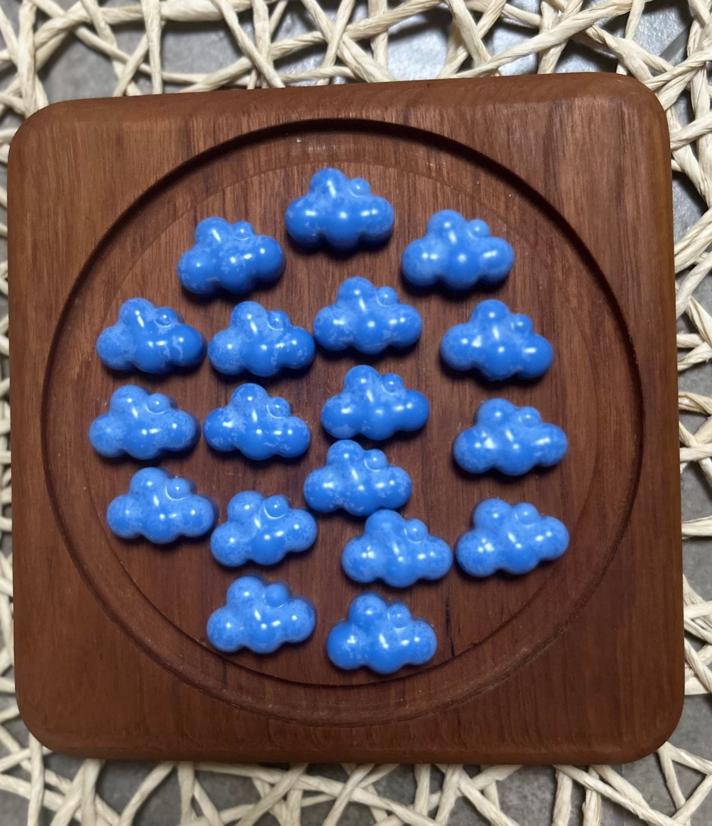 Miniature cloud wax melts