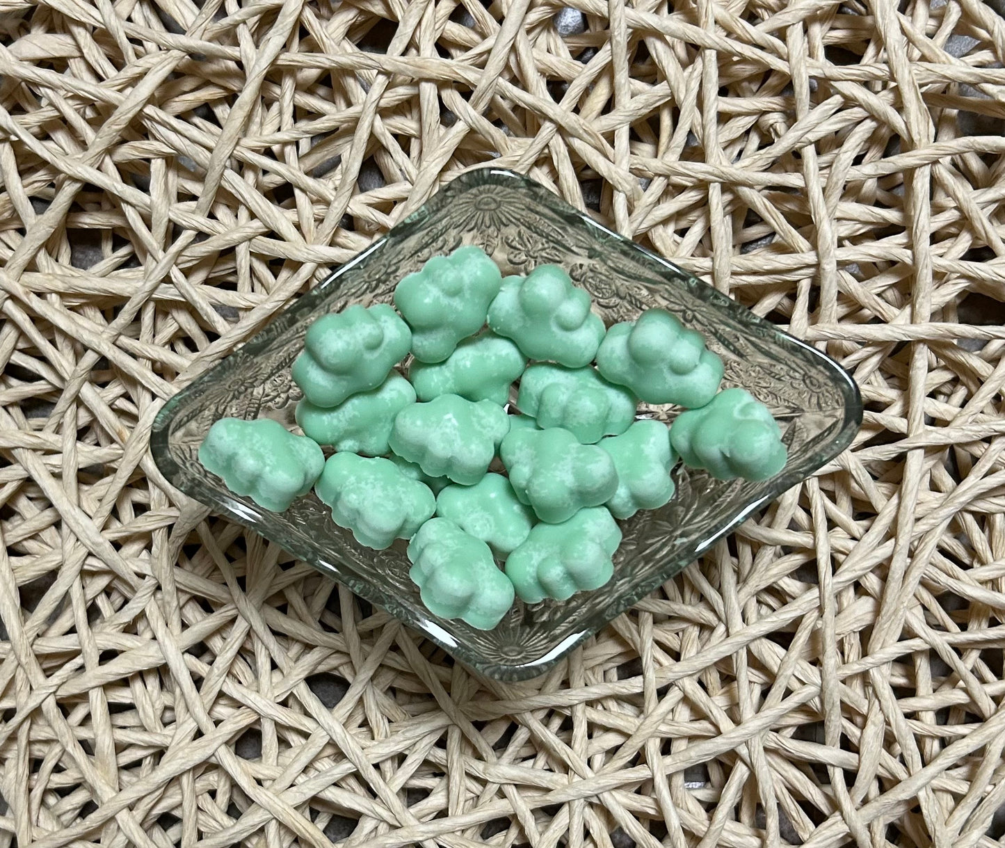 Miniature cloud wax melts